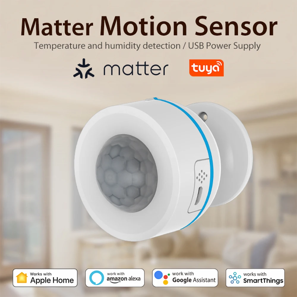 حساس حركة Tuya Matter PIR لاسلكي - Image 4
