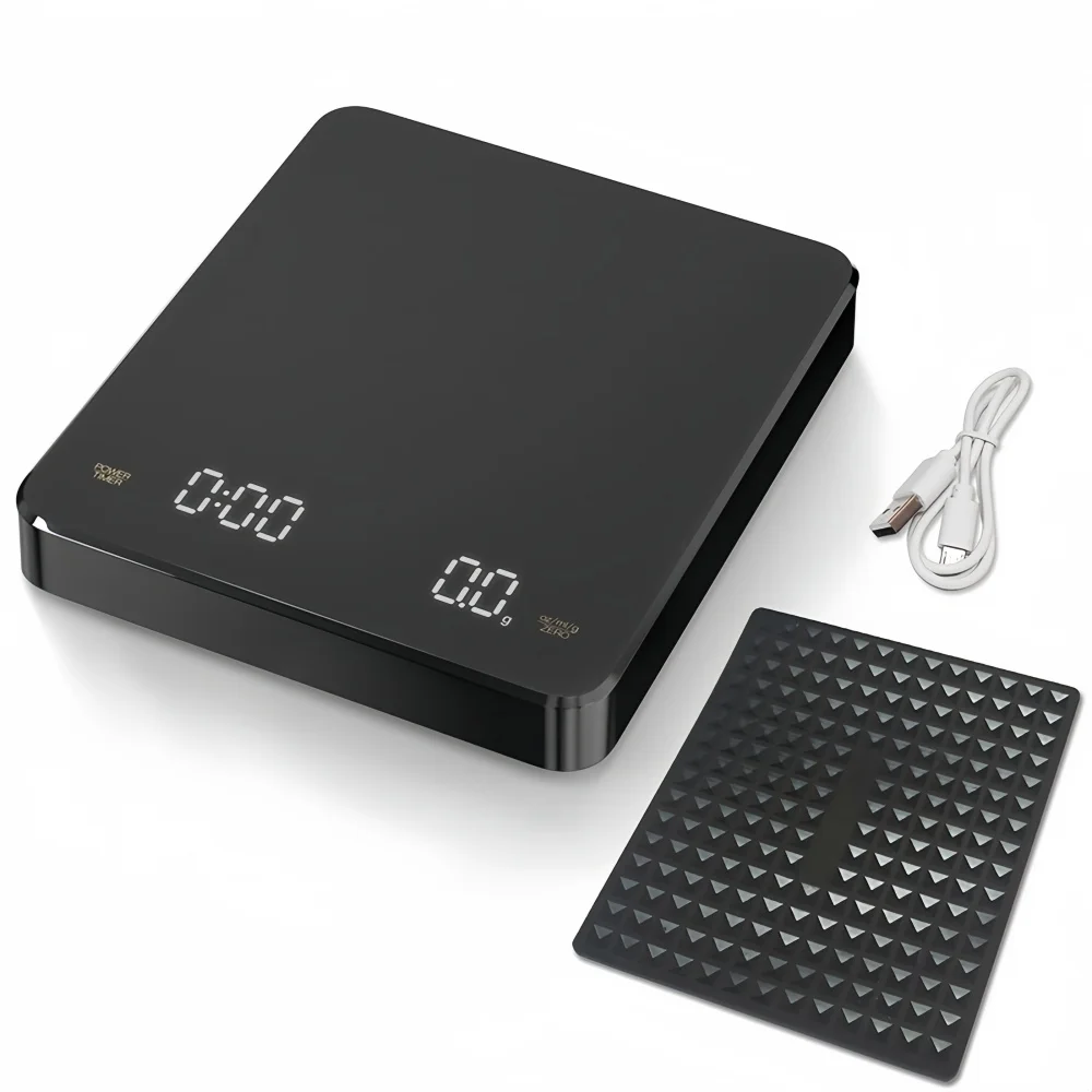 3kg/5kg Electronic Coffee Scale Waterproof Pad LED Display High Quality USB Timing Professional Home Coffee Accessories Gift - Image 6