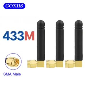 3PCS 433MHz Antenna 3dBi SMA Male Connector 433 mhz directional antena 433M waterproof antenne for Smart Home Data Transmission