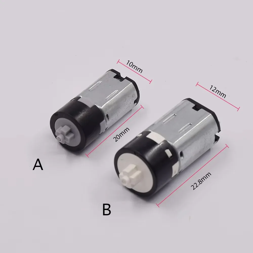 Micro 10mm/12mm M10/N20 Planetary Gearbox Gear Motor DC 1.5V-6V 3V 3.7V Mini Reducer Motor Cross Shaft DIY Robot Smart Car Toy - الصورة 3