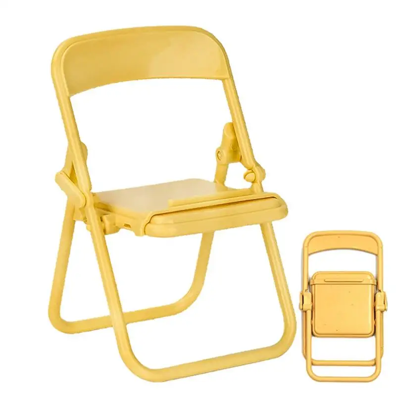 Cute Sweet Creative Desktop Mini Chair Stand Can Be Used As Decorative Ornaments Foldable Lazy Drama Mobile Phone Holder