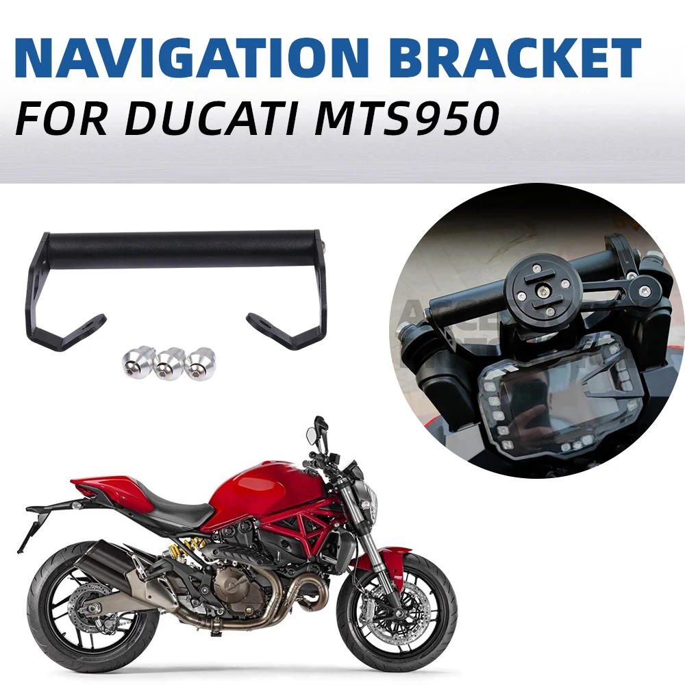Motorcycle Smart Phone Stand Holder Support GPS Navigation Bracket For Ducati Multistrada V2 V2s 1260s 1260 MTS 1260 Accessories - الصورة 3