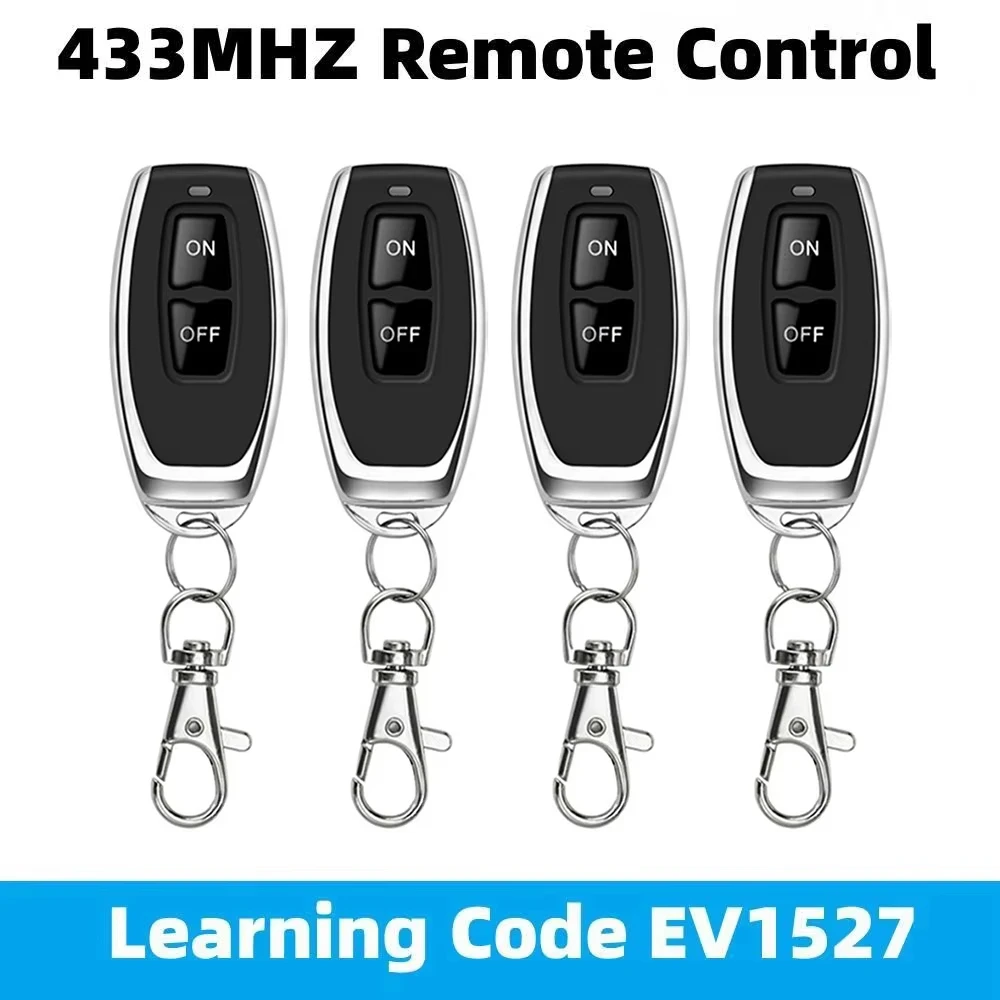 433MHz Learning Remote Control RF Remote Contro Learning Code Smart Home Transmitter For Car Gate Garage Door Alarm Key - Image 6