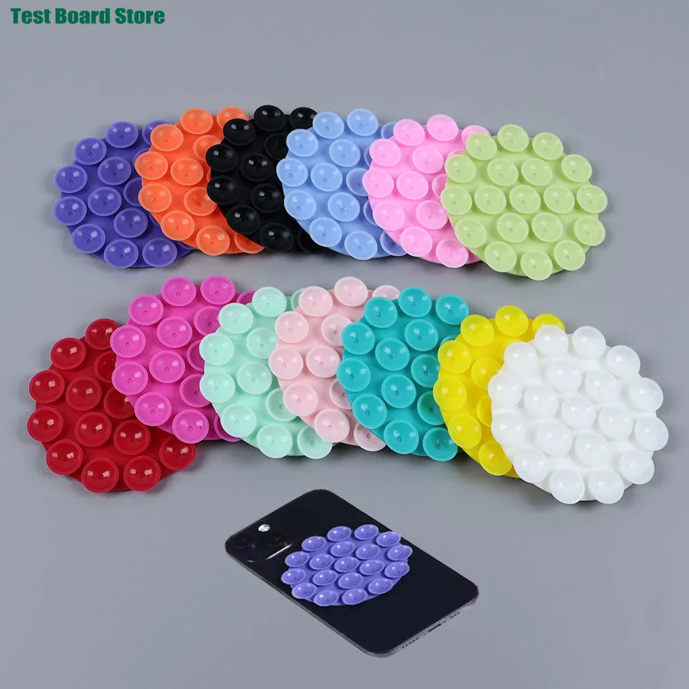 1pcs Silicone Suction Cup Phone Mount Mini Suction Sticker Mount Car Navigation Bracket Universal Mobile Phones Stand - الصورة 2