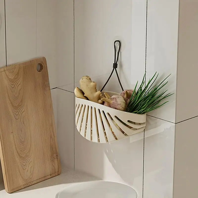 Sponge Holder For Sink Sink Basket For Sponges In Shell Shape Kitchen Sink Shelf With Lanyard Soap Sponge Drain Rack For - الصورة 2