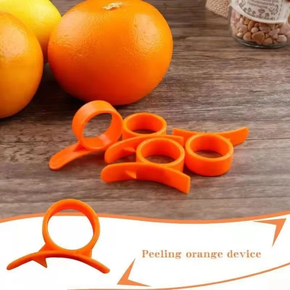 2pcs New Ring Type Citrus Parer Opening Device Practical Finger Peeler Stripper Tool Convenience Gadgets Fruit Cutter Kitchen