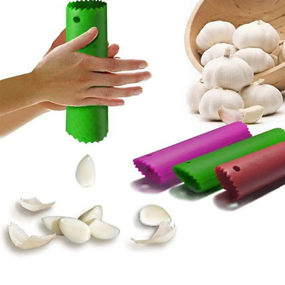 1pc Garlic Crusher Silicone Peeling Garlic Peeler Helper Garlic Peeler Machine Garlic Stripper Peeling Cooking Kitchen Gadgets - الصورة 2