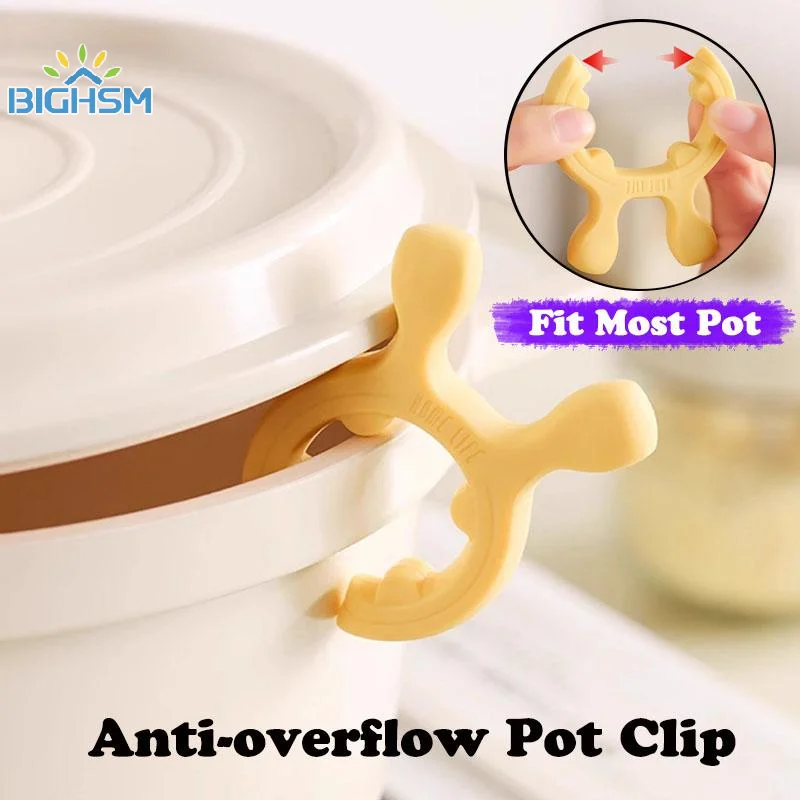 Multifunctional Deer Ear Spatula Holder Anti Scalding Overflow Pot Clip Silicone Spoon Rest Cooking Utensils Clip Kitchen Gadget - الصورة 4