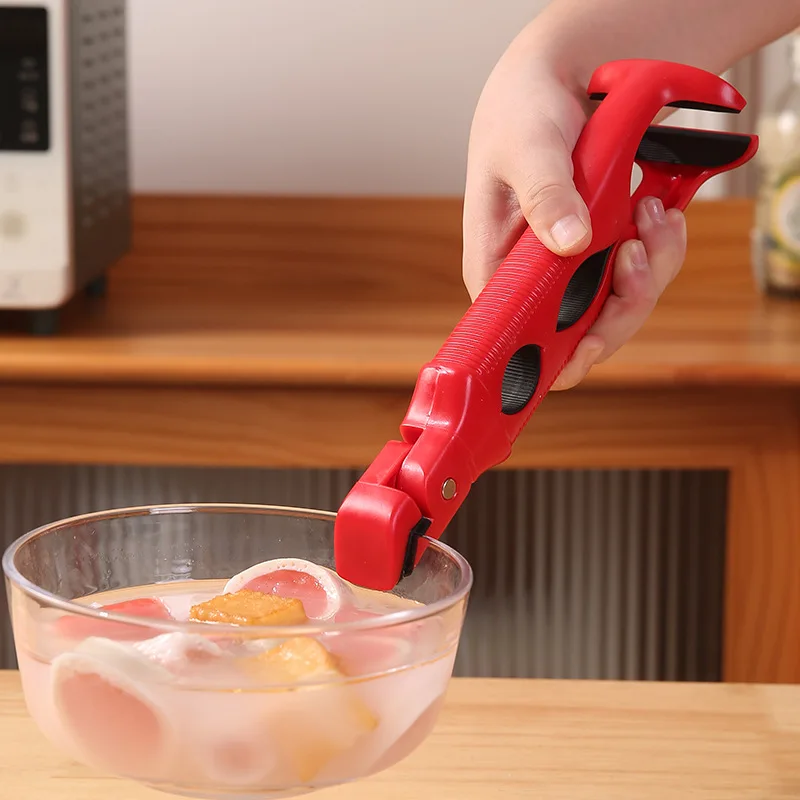 1PC Silicone Anti-Burn Kitchen Gadget Pot Holder Lifter Dish Bowl Protective Anti-Scalding Clip Accessory