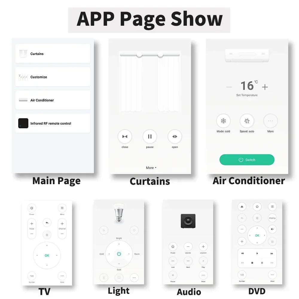 Tuya WiFi IR RF Remote Control 315MHz 433MHz APP Remote Control For All Air Conditioner TV LG SmartLife Work with Yandex Alexa - الصورة 3