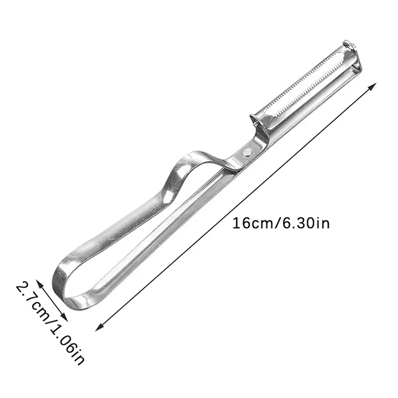 Efficient Stainless Steel Vegetable and Fruit Peeler, Reinforced Handle, Effortless Cleaning, Multi-Purpose Kitchen Gadget - الصورة 5