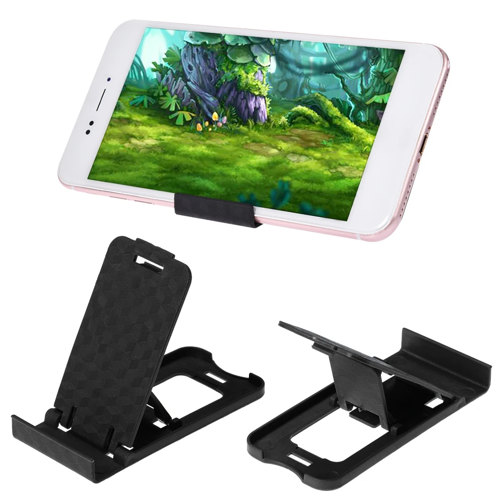 Mini Universal Adjustable Mobile Phone Holder Mini Plastic Folding Desk Stand Cellphone Stand For iPhone Samsung Huawei Xiaomi - الصورة 4