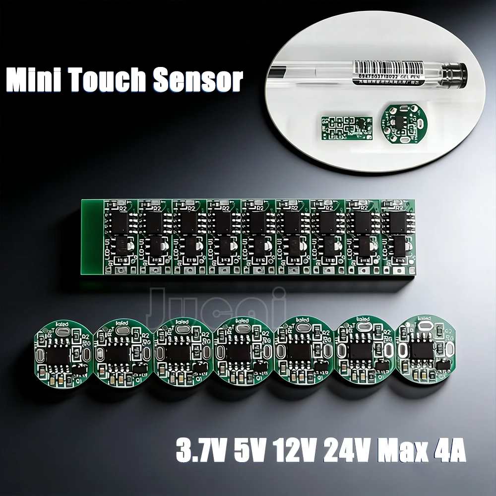 Mini Touch Sensor Dimmabble Pushbutton Smart Home Switch Controller for DC3.7-24V Closet Hallway LED Strip Switch PCB - الصورة 4