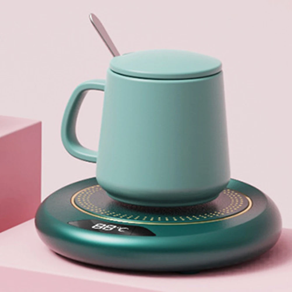 Smart Electric Cup Warmer Portable Coffee Mug Heating Plate 3 Temperature Setting USB Plug Thermostat Coaster for Home Office - الصورة 6