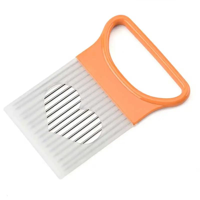 Shrendders & Slicers Onion Cutter Vegetables Slicer Tomato Cutting Aid Holder Guide Slicing Kitchen Accessories Gadgets - الصورة 4