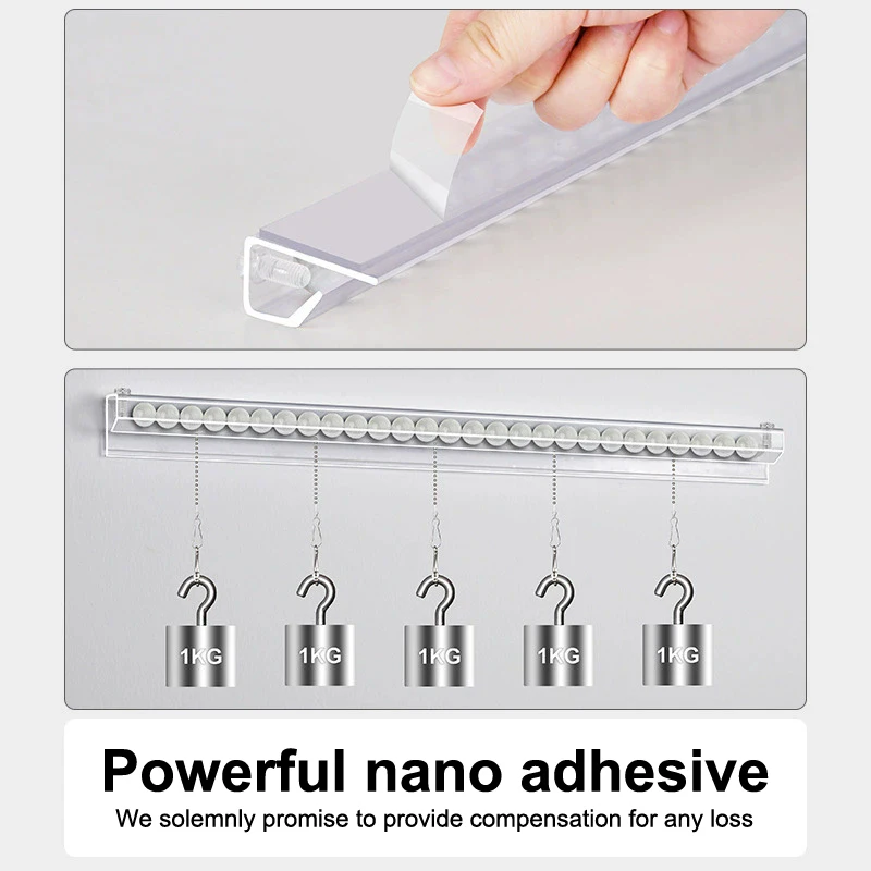 1/2Pcs 30/40/50CM Kitchen Takeaway Order Organizer Ticket Holder PVC Takeout Orders Restaurant Tickets Rack For Cafes Pubs - الصورة 3