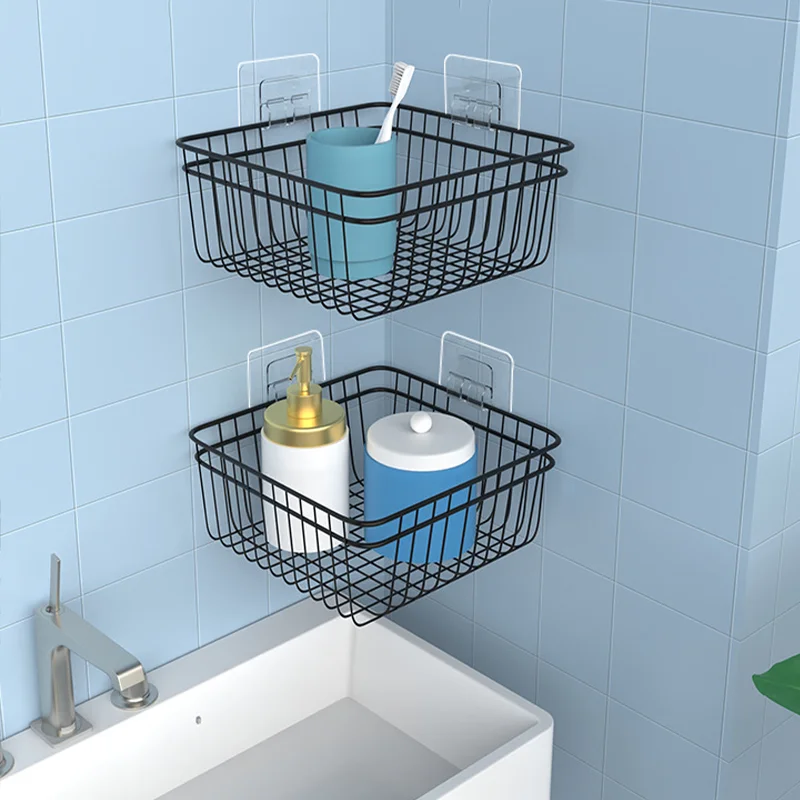 10Pcs Multipurpose Transparent Hanging Shelf Hooks Kitchen Storage Rack Fixing Patch Strong Self-Adhesive Snap Bathroom Gadgets - Image 2