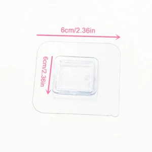 1Pcs For Kitchen Bathroom Gadget Wall Mount Sticker Sided Fixing Patch Wall Self Adhesive Hook Transparent Wire Shelf