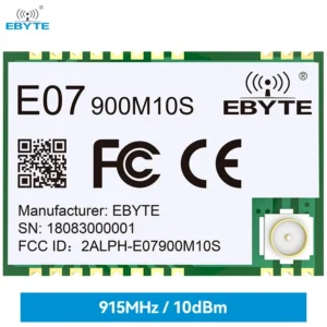 CC1101 Wireless RF Module 868Mhz 915Mhz E07-900M10S Stamp Hole Antenna Long Range 1.5km SMD Package SPI Wireless Module