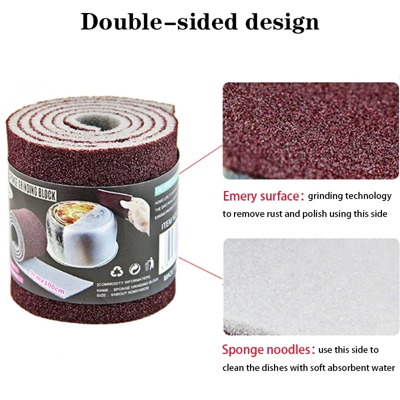 Melamine Sponge Scouring Pad Sandpaper For Kitchen Gadgets Kitchenware Home Decoration Cleaning Household Tools Accessories - الصورة 4