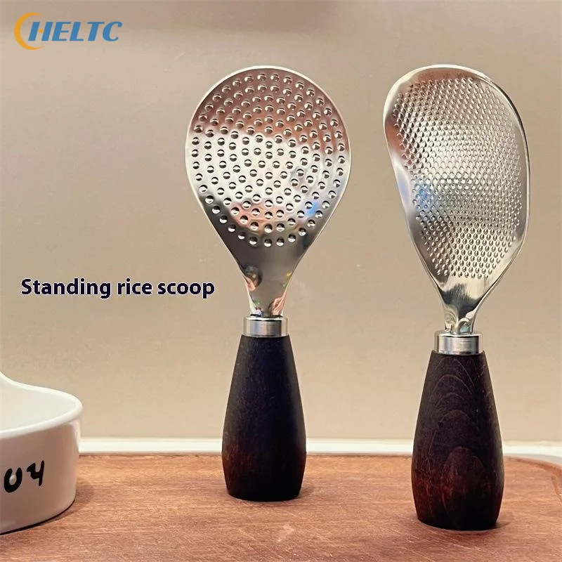 1PC Kitchenware Cooking Strainer Stainless Non-stick Rice Spoon High Temperature Resistant Anti-scalding Cooking Kitchen Gadget - الصورة 5