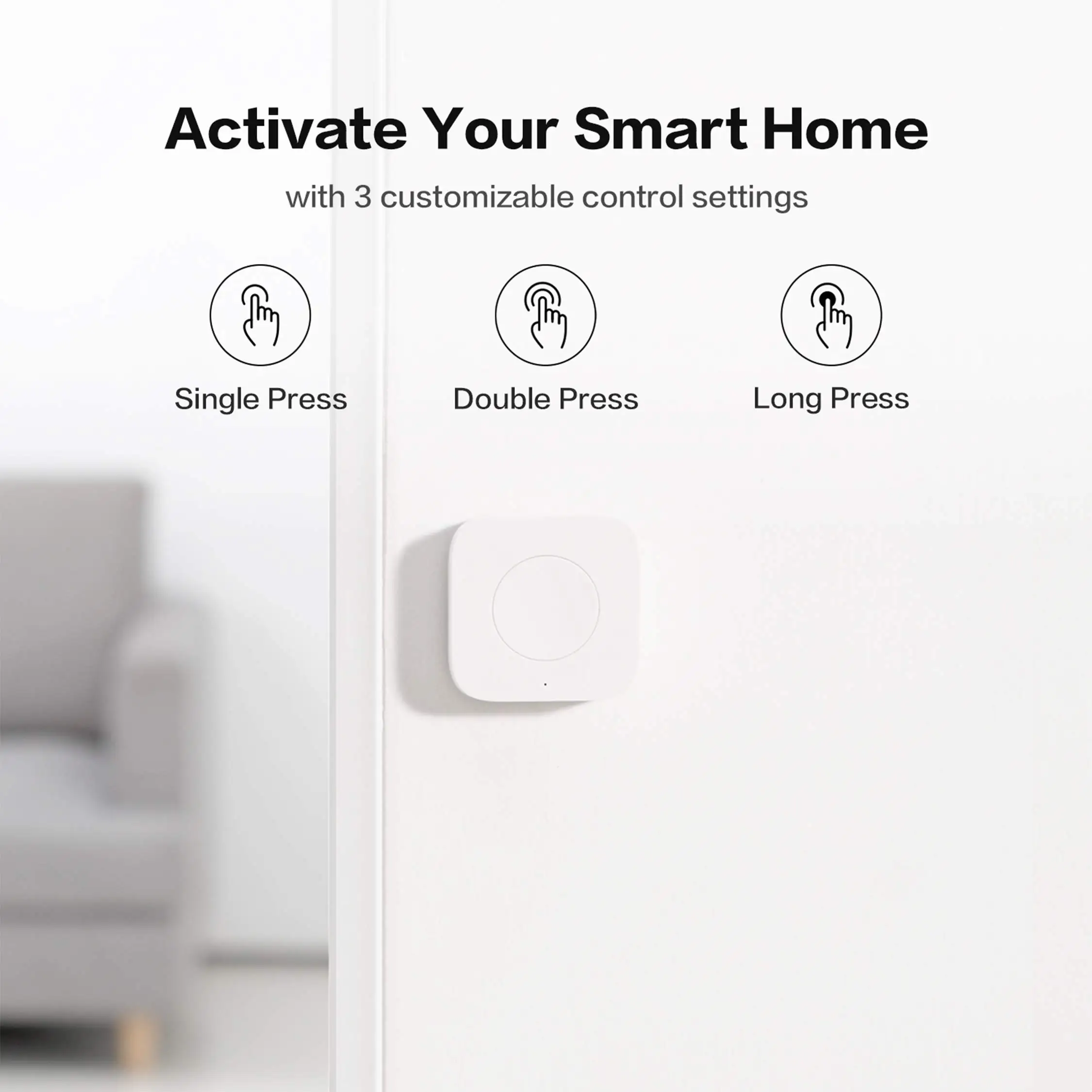 Aqara Wireless smart Switch Zigbee Connection Versatile 3-way Control Button Compatible With Apple HomeKit For Smart Home Device - الصورة 4