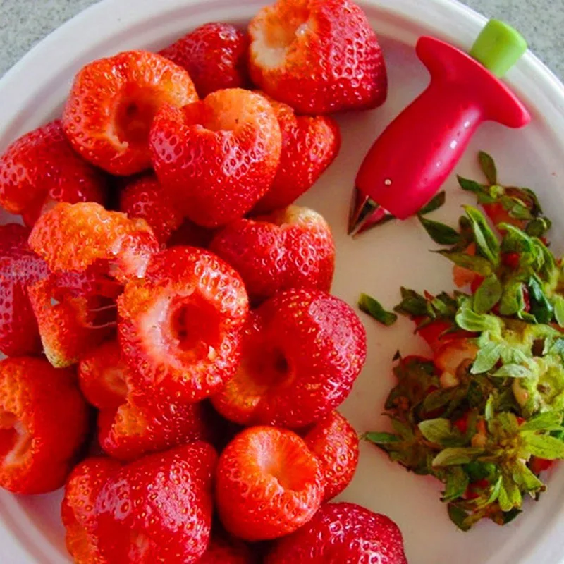 1pc Strawberry Stem Remover Tomato Stem Remover Pineapple Hole Seed Remover Vegetable Cutter Kitchen Gadget - الصورة 4