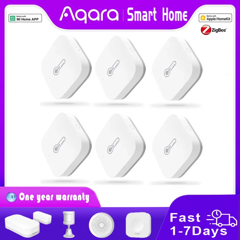 Aqara Temperature And Humidity Sensor Smart Air Pressure Environment Sensor Smart Control Zigbee Smart Home For Xiaomi Mijia APP