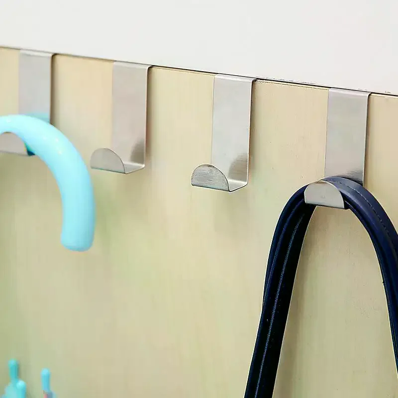 Z-Shaped Bathroom Cabinet By Hook Stainless Steel By Rear Hanger Keychain Coat Hook Home Kitchen Accessories Organizer Tool - الصورة 3