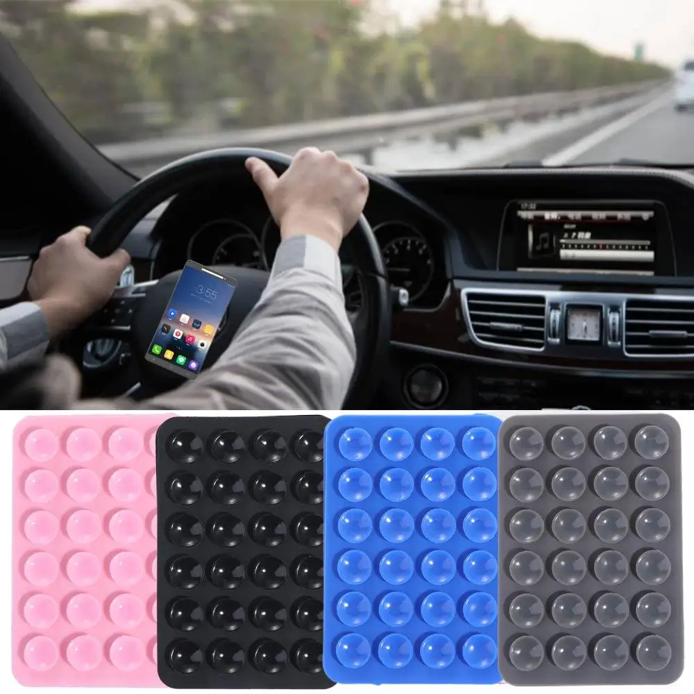 Backed Adhesive Double Side Wall Stand Mat Phone Mat Phone Suction Pad Suction Phone Holder Suction Cup Mat Mobile Phone Holder