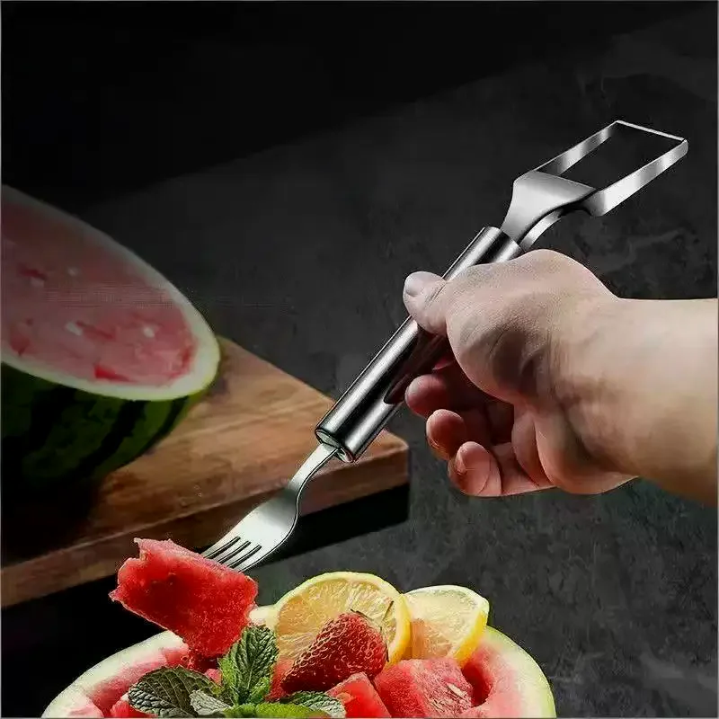Stainless Steel Windmill Watermelon Cutter Artifact Salad Fruit Slicer Cutter Tool Watermelon Digger Kitchen Accessories Gadgets - الصورة 3