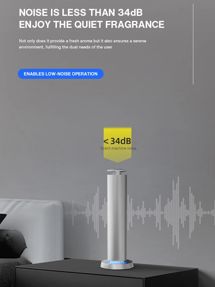 NAMASTE 200m³ Smart Electric Smell Distributor Waterless Home Fragrance Diffuser Rechargeable Aromatherapy Machine Air Diffusion - الصورة 4