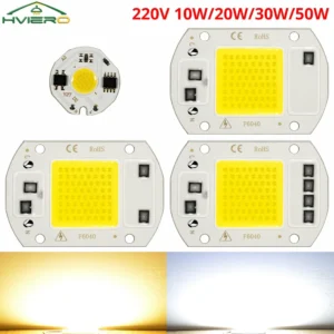 1Pcs COB LED Home Lamps Chip 10/20/30/50W Bulb High Power Smart Flood Spot Light Outdoor Decoration Atmosphere Garden Park Yard