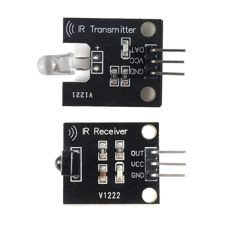 IR Infrared Transmitter Receiver Module Kit for Arduino 38KHz 10M Range 5V Learn Remote Control Signals Smart Home RC Car