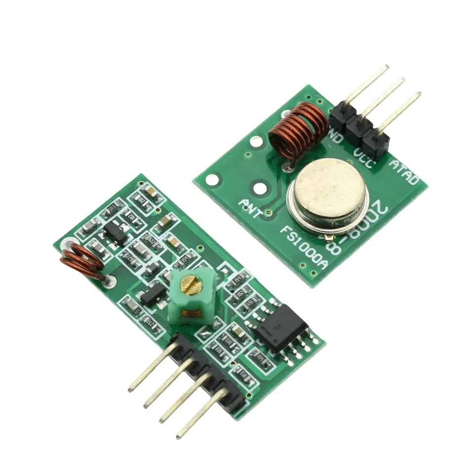 RF Wireless Receiver Module Transmitter Module Board Ordinary Super- Regeneration 315/433MHz DC5V For Raspberry PI Smart Home - الصورة 4