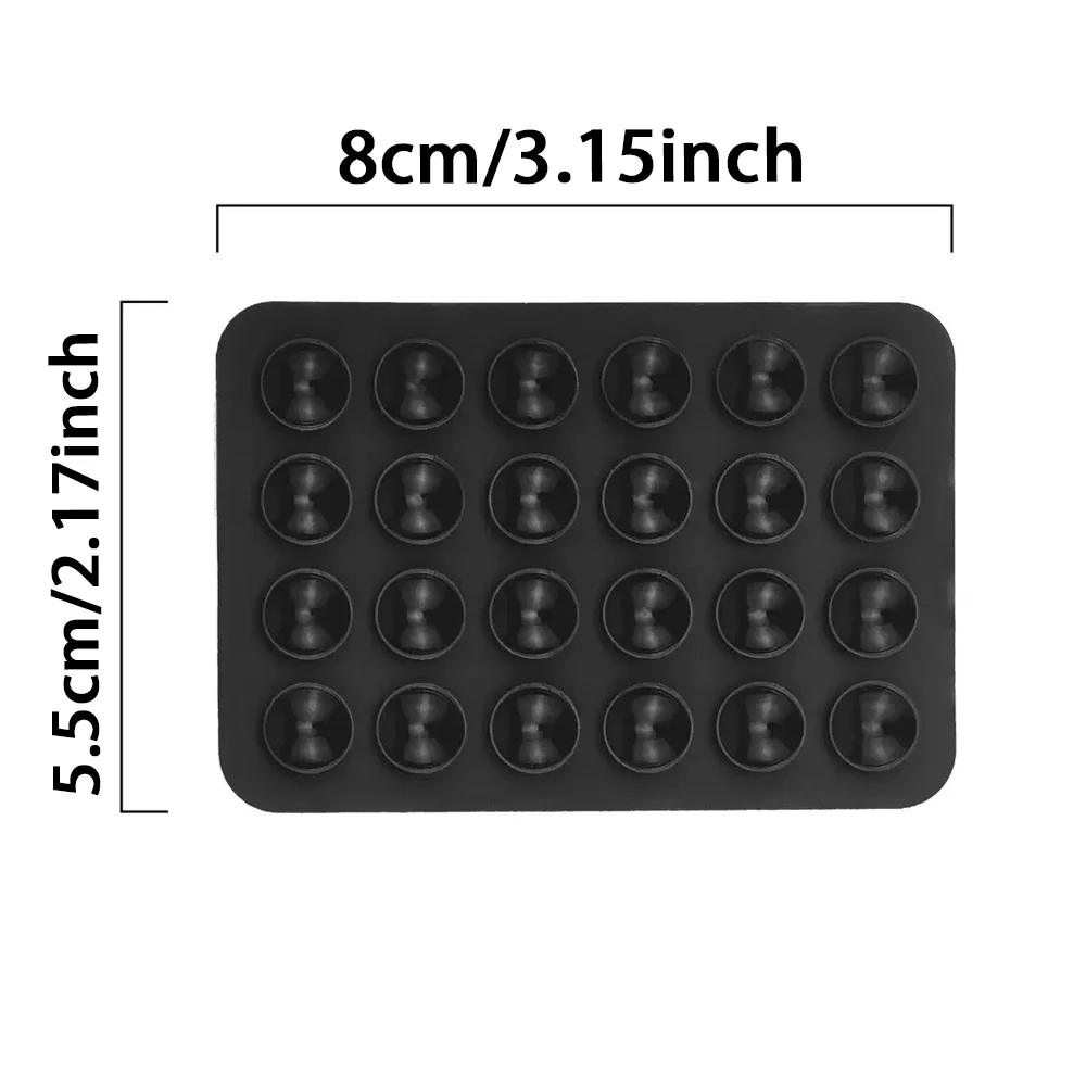 1pc Adhesive Backing Silicone Suction Phone Case Mount Non Slip Suction Cup Phone Stand Holder for Selfies and Videos - الصورة 4