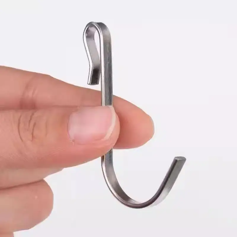 6pcs Snap On Clip Hooks Wire Shelf Organizer Clips For Sink Grate Multi Purpose Storage In Home Kitchen - الصورة 4