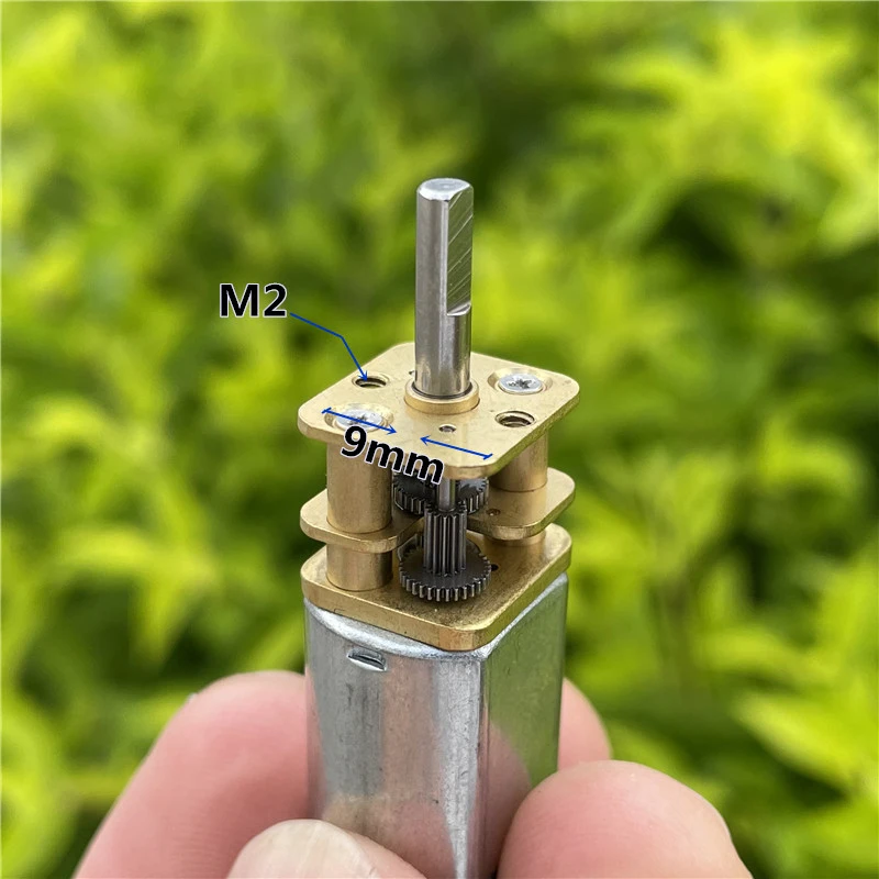 Mini 030 13mm Gear Motor Micro Full Metal Gearbox Reducer DC 3V 6V 9V 12V 280RPM Sow Speed Large Torque DIY Toy Robot Smart Car - الصورة 4