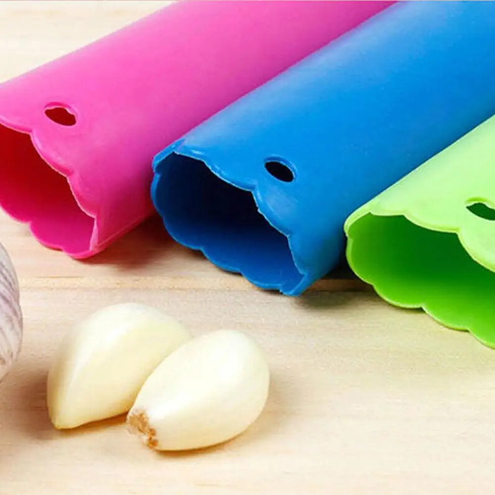 1pc Garlic Crusher Silicone Peeling Garlic Peeler Helper Garlic Peeler Machine Garlic Stripper Peeling Cooking Kitchen Gadgets - الصورة 3