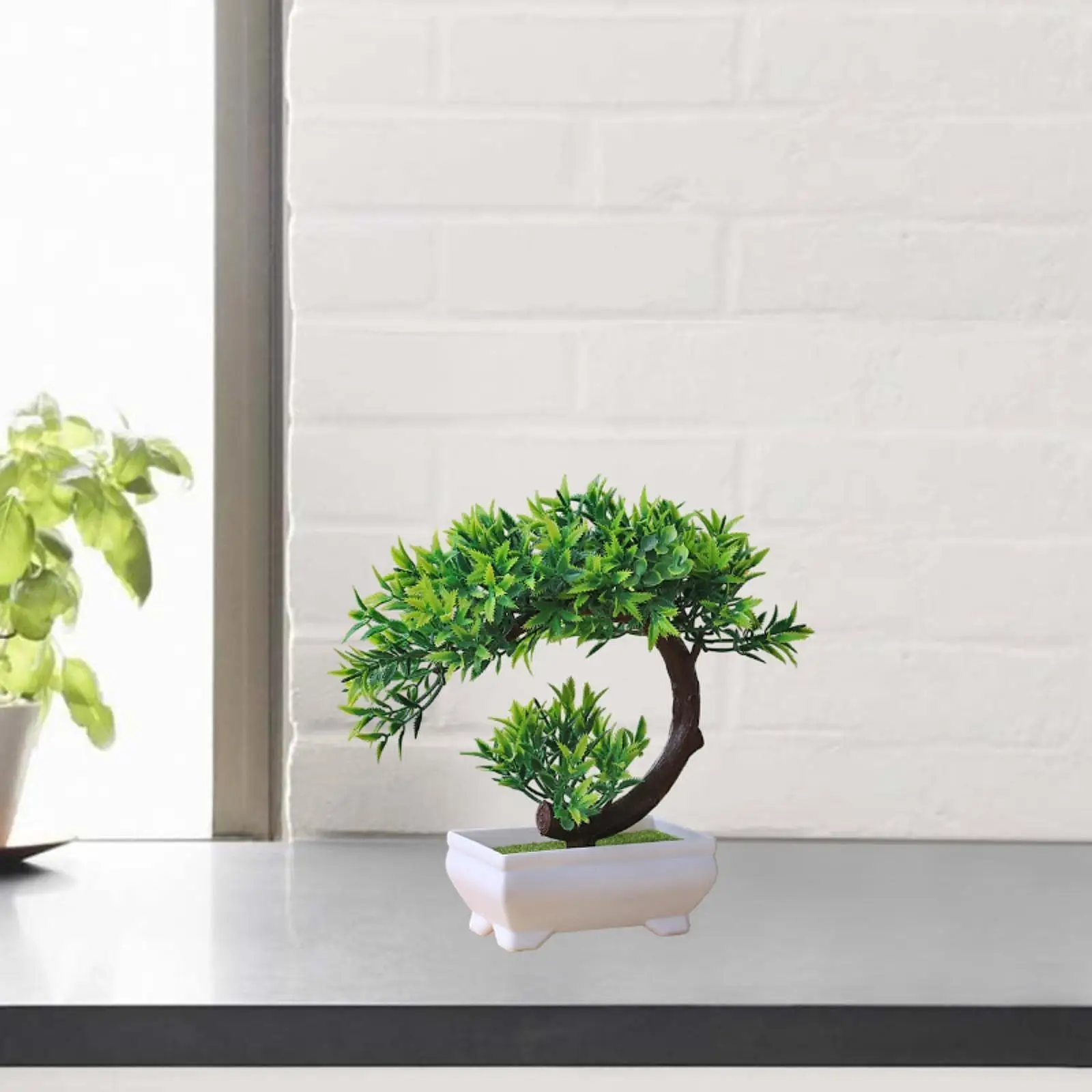 Artificial Plants in Pot Green Ornament Planter Artificial Plant for Bathroom Corner Outside Shelf Kitchen Housewarming Gift Artificial Plants in Pot Green Ornament Planter Artificial Plant for Bathroom Corner Outside Shelf Kitchen Housewarming Gift