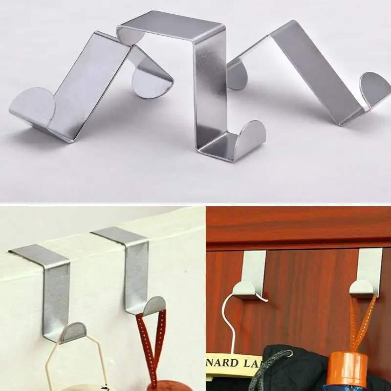 Z-Shaped Bathroom Cabinet By Hook Stainless Steel By Rear Hanger Keychain Coat Hook Home Kitchen Accessories Organizer Tool - الصورة 3