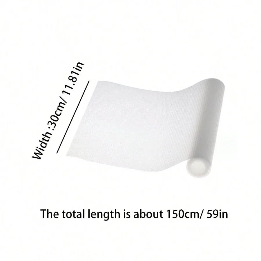 1 Roll Shelf Liner Drawer Liner for Kitchen Cabinets Non-Slip Easy Clean Kitchen Cabinet Liner, Cupboard Liner, Waterproof Mat - الصورة 6
