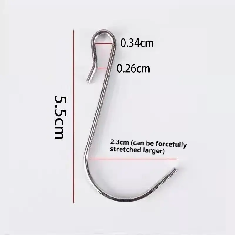 10pcs - Snap-on Clip Hooks For Wire Shelving, Shelves, And Sink Grates - Versatile J-Hook Hangers For Kitchen, And Office Use - الصورة 6
