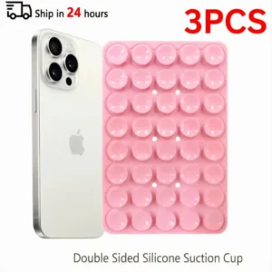 Double Sided Silicone Suction Cup Phone Case Detachable Stand Silicone Rubber Sucker Pad For Selfies And Videos Fixed Pad