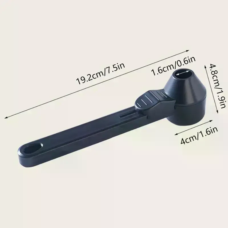 Spill-Proof Coffee Spoons Funnels Sliding Spoon Reusable With Longer Handle Coffee Scoop Measuring Spoon Funnel Kitchen Gadgets - الصورة 5