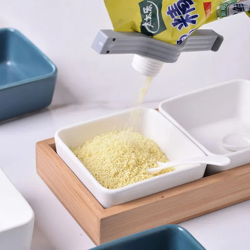 Kitchen Sealing Clip Screw Cap Seasoning Bag for Milk Powder Salt Snack Food Preservation Gadget Accessory - الصورة 6