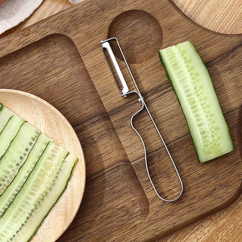Stainless Steel Vegetable Fruit Peeler Multi-function Potato Carrot Peeling Knife Kitchen Gadgets Thickened Handle Easy To Clean - الصورة 4