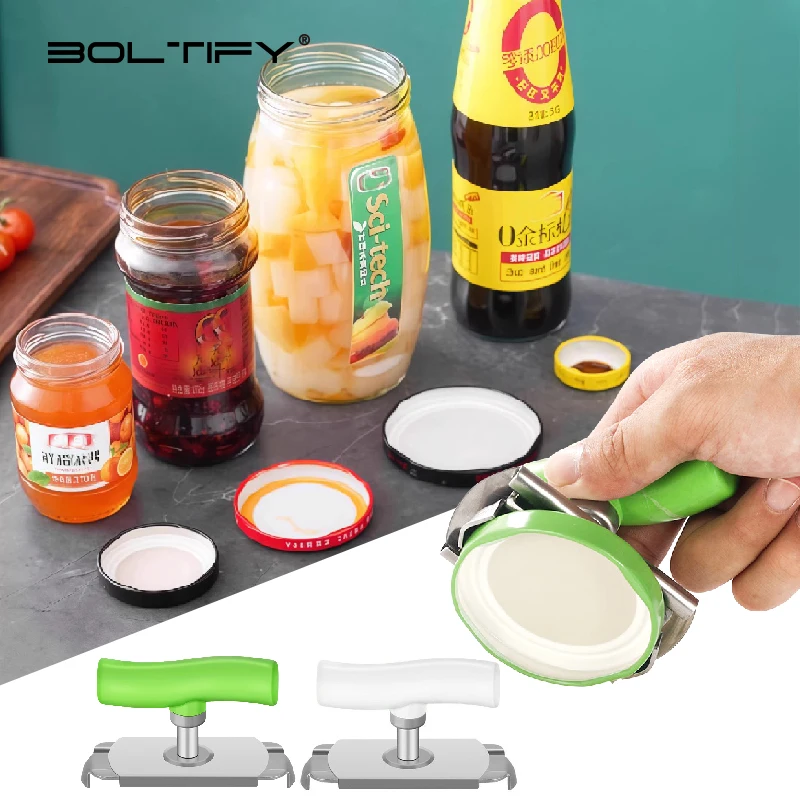 2026 New Home Stainless Steel Quick Bottle Opener Adjustable Can Opener Glasses Jar Lid Opener Kitchen Gadgets