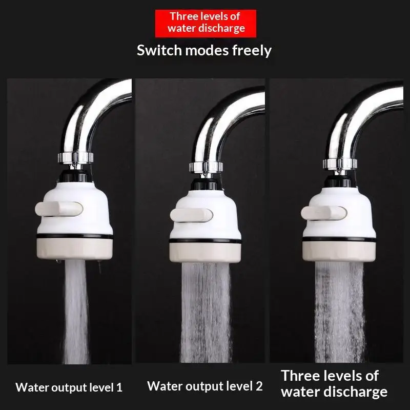 3 Modes Universal Kitchen Faucet Adapter 360 Rotation Faucet Filter Extenders Kitchen Gadgets Spray Water Saving Tap Nozzle - Image 3