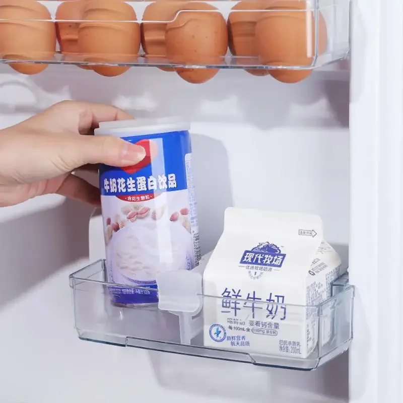 4/10Pcs Plastic Extendable Refrigerator Partition Fridge Shelf Dividers Clip Adjustable Separators Household Kitchen 칸막이